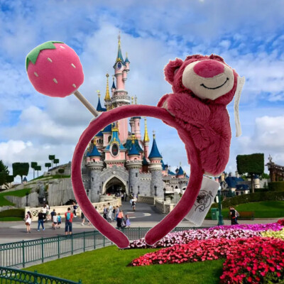 Disney~Parks Lotso Bear Plush Ears Mouse Headband Head Ears Tokyo Disneyland-image