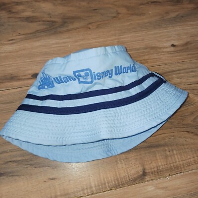 Vintage Walt Disney World Bucket Hat / Cap - Baby Blue Vtg - Suze L-image