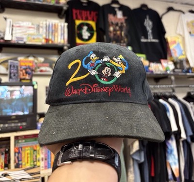 Vintage Walt Disney World 2000 Black Dad Hat “Celebrate the Future hand in hand”-image