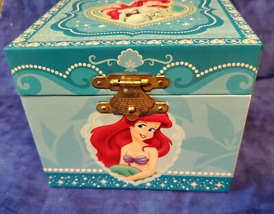 Disney Parks Princess Ariel Little Mermaid Jewelry Music Box Under The Sea 1988-image