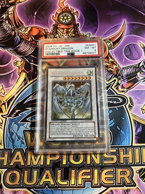 YuGiOh! PSA 8 Stardust Dragon Secret Rare CT05-EN001-image