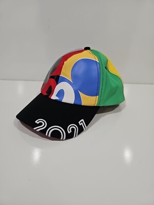 Walt Disney World Parks Mickey Mouse 2021 Multi-Color Adjustable Cap Hat Youth-image