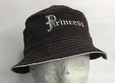 Disney Parks Walt Disney World Princess Brown Bucket Floppy Hat Embroidered Logo-image