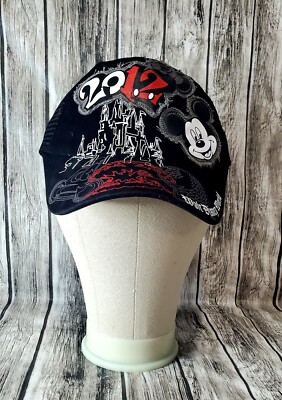 Disney Parks Authentic Original 2012 Walt Disney World Snapback Adult Size Black-image