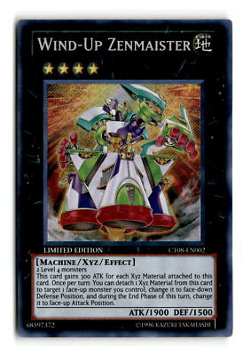 Wind-Up Zenmaister - CT08-EN002 1st Edition Secret Rare - YuGiOh-LP-image
