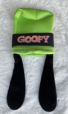 Disney Parks Green Goofy Hat With Fuzzy Floppy Ears Adult Size-image