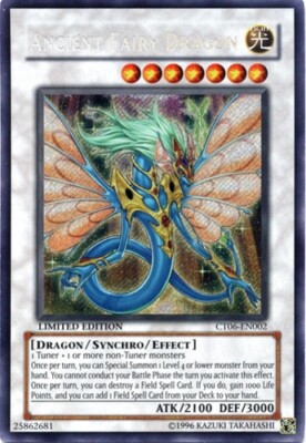 Yugioh! MP Ancient Fairy Dragon - CT06-EN002 - Secret Rare - Limited Edition Mod-image