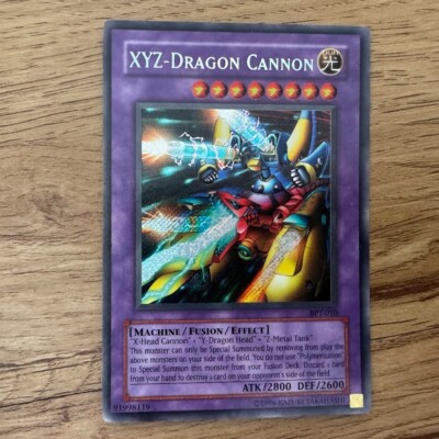 Heavily Played XYZ-Dragon Cannon - BPT-010 - Secret Rare - Limited Edition --image