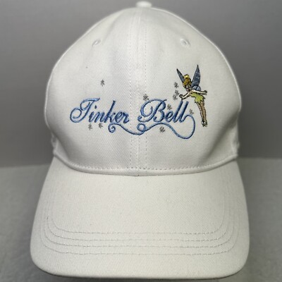 Walt Disney World Tinker Bell Light Up Hat Baseball Cap white adjustable Rare-image