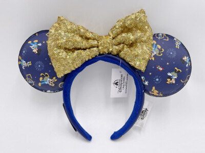 Minnie Mouse Disney WDW Mickey Ears Loungefly 50th Anniversary 2022 Headband-image
