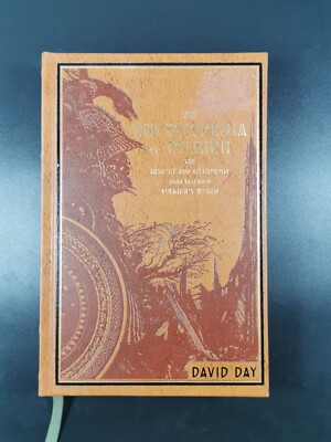 AN ENCYCLOPEDIA OF TOLKIEN by David Day ~ Deluxe Leather Bound Illustrated-image
