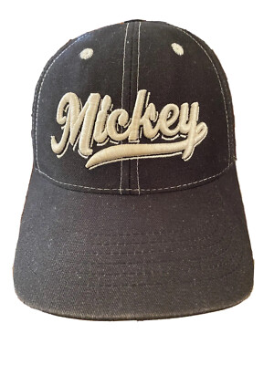 WALT DISNEY WORLD Est. 1928 MICKEY MOUSE CAP Black Embroidered Baseball Snapback-image