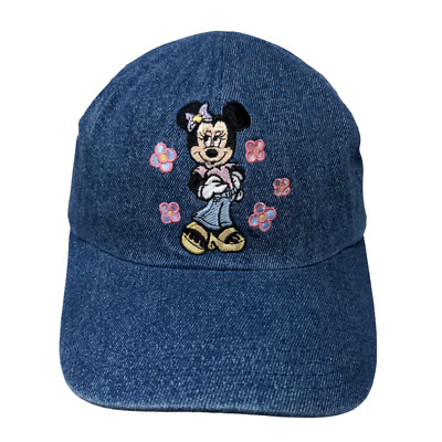 Walt Disney World Kids Girl's Stretchy Hat Blue Size Youth Minnie Mouse Logo-image