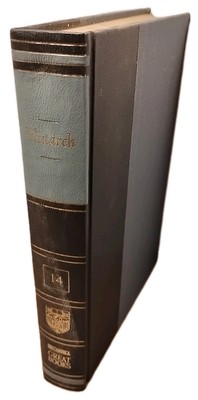 PLUTARCH - Britannica Great Books 1952 Quarter Leather Bound Hardcover-image