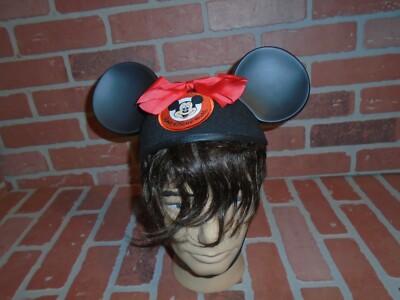 DISNEY PARKS MICKEY EARS. CLASSIC EARS BLACK. ADULT.  HAT DISNEY WDW-NEVER WORN-image