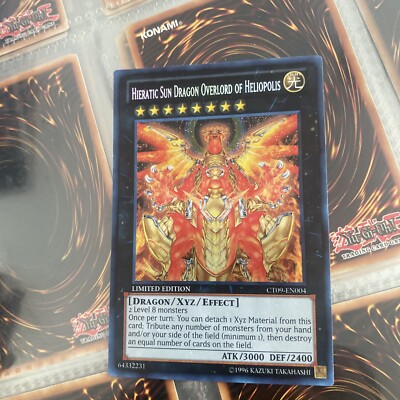Yu-Gi-Oh! Hieratic Sun Dragon Overlord of Heliopolis CT09-EN004 Secret LP/NM-image