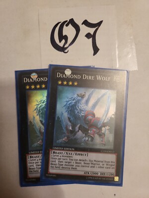 Yu-Gi-Oh! TCG Diamond Dire Wolf 2013 Collectors Tins CT10-EN012 Limited x2-image