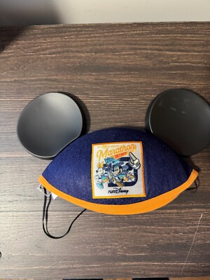 2025 Walt Disney World Marathon Finisher Mickey Mouse Ears Hat New-image
