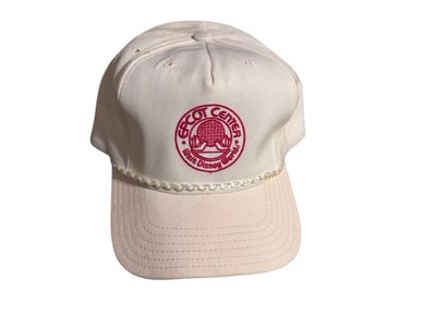 Vintage 1982 Epcot Center Walt Disney World Hat  Snapback White Cap RARE-image