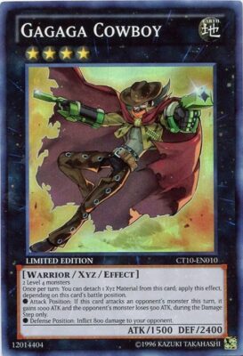 Yugioh! MP Gagaga Cowboy - CT10-EN010 - Super Rare - Limited Edition Moderately -image