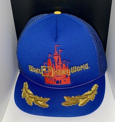 NEW ~ Walt Disney World Castle Embroidered Hat ~ Trucker Mesh ~ Disney Parks-image
