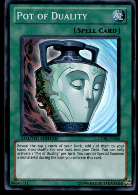 Yu-Gi-Oh TCG #CT08-EN008 Pot of Duality Limited Edition Super Rare LP-image