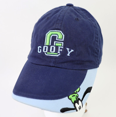 Vintage Goofy Walt Disney World Florida Blue Hat Strapback Baseball Cap OSFA-image