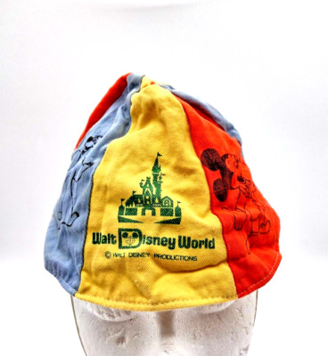 Vintage 1970's Walt Disney World Souvenir Youth Toddler Bucket Hat Hong Kong-image