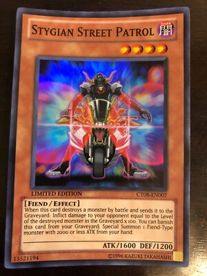 Stygian Street Patrol CT08-EN007 YuGiOh SUPER RARE Limited Edition 2011 NM x1-image