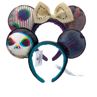 Disney-Halloween Ears Nightmare Before Christmas Jack Skellington&Sally Headband-image