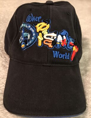 Walt Disney World Embroidered Logo BaseballHat Cap Navy Adj Adult Dark Navy Blue-image