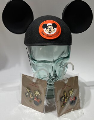 Walt Disney World Mickey Mouse Ears Club Mouseketeer Hat Junk Food Enamel Pins-image