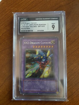 Yu-Gi-Oh! TCG XYZ-Dragon Cannon Collector's Tins BPT-010 Limited Secret CGC 9-image