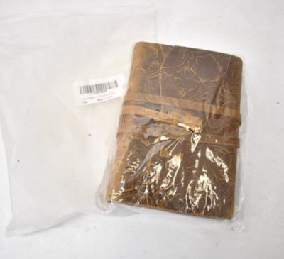 Acidea Leather Bound Journal Vintage For Writing 400 Pages Kraft 6.5