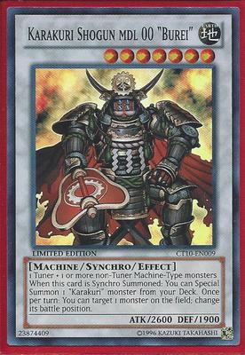 3X YUGIOH CT10-EN009 KARAKURI SHOGUN MDL 00 