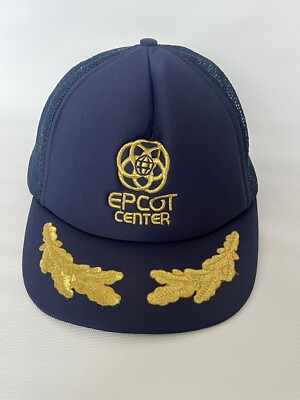 VTG Epcot Center Embroidered Logo Walt Disney World Hat Disneyland Snapback Cap-image