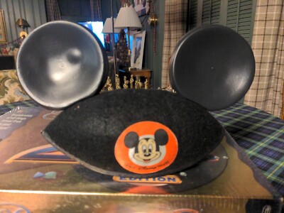 Vintage Walt Disney World Mickey Mouse Ears Felt Hat, Youth Size Jacobson USA-image