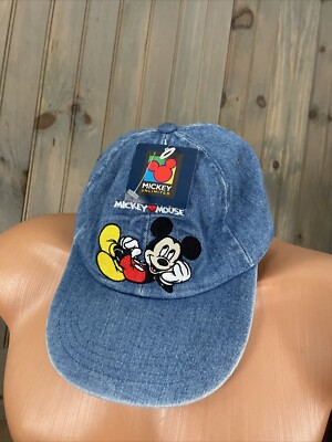 walt disney world MICKEY UNLIMITED  Denim Hat One Size Adult NWT Embroidered-image