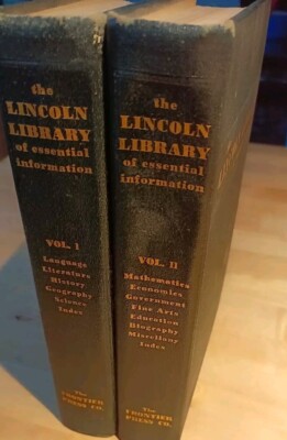 The Lincoln Library of Essential Information Vintage 1950 Volume 1 &2-image