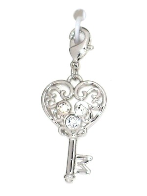 Arribas Disney Parks Charm ✿ Mickey Heart Key Made with Crystals from Swarovski-image