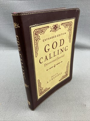God Calling Devotional Journal by A. J. Russell Clean Copy Pages Leather Brown-image