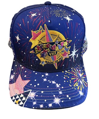Walt Disney World Disney Parks Retro Logo Hat Adult Grey VGC-image