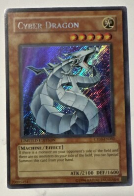 Yugioh Cyber Dragon Limited Edition Secret Rare CT03-EN002 LP-image