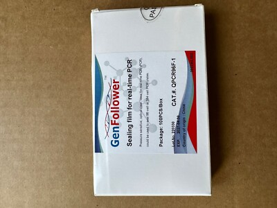 High Transparent Sealing Film For PCR Plates, Sterile, RNase and DNase Free 100 -image