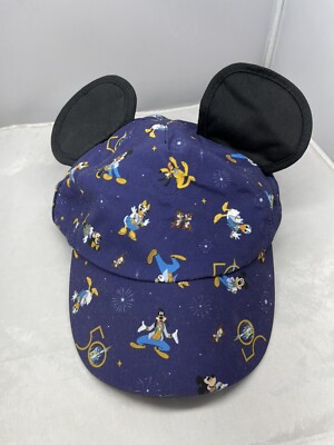 Walt Disney World 50th Anniversary Toddler Child Hat with Mickey Ears GUC-image