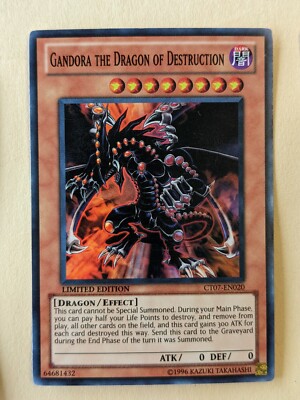 GANDORA THE DRAGON OF DESTRUCTION-YUGIOH-SUPER RARE LIMITED EDITION-CT07-EN020-image
