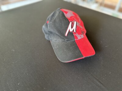 Mickey M Walt Disney World Black & Red Adjustable Strapback Cap Hat Adult Men's-image