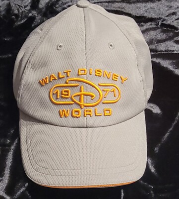 Disney Parks, Walt Disney World, 1971, Embroidery, Adjustable, Gray & Orange-image