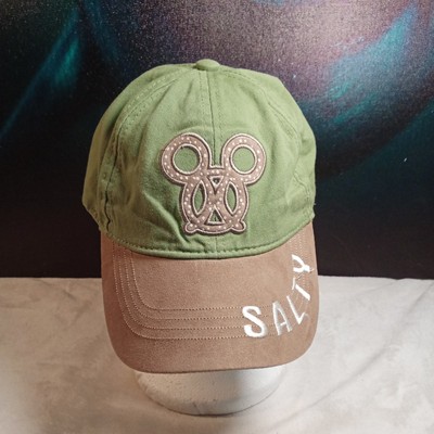  Walt Disney World Hat Mickey Mouse Pretzel Salty Baseball Cap Green Brown -image