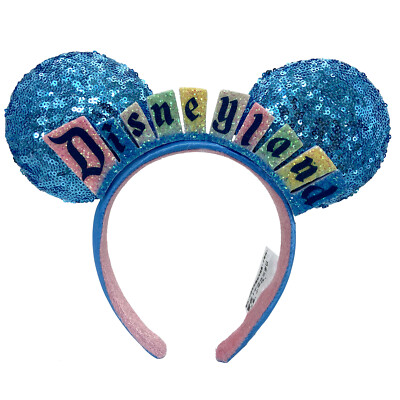 Disney land Marquee Sign Ears Headband Disney Parks Ears Happiest Place Edition-image